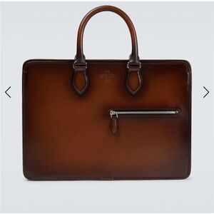 Berluti F088 Un Jour Leather Briefcase